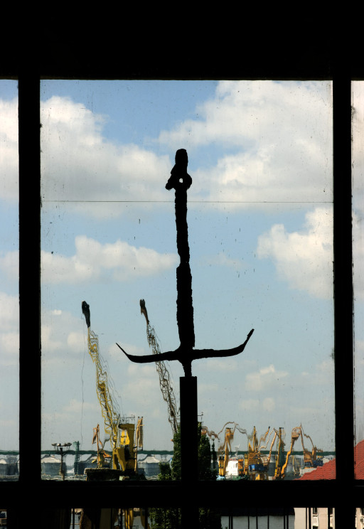 Ancla romana en el Edificio del Mosaico de Constanza (Rumanía), 2011