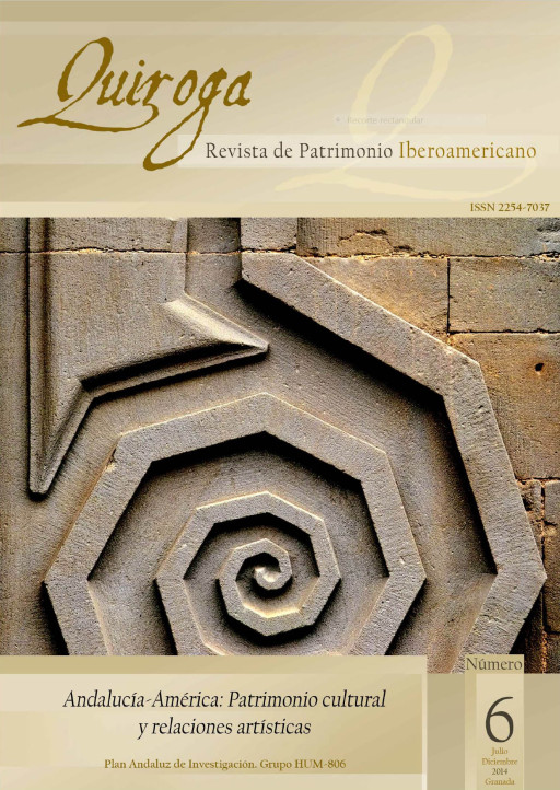 Portada de Quiroga, Revista de Patrimonio Iberoamericano, Granada, núm. 6, 2014