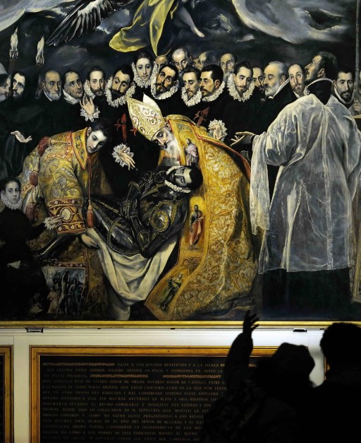 El Greco. Toledo. El entierro del señor de Orgaz (1586-1588).  Parroquia de Santo Tomé. 2013