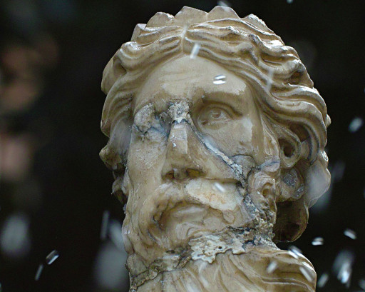 Estatua de Neptuno en los jardines del Parterre (antiguamente en el Huerto de Pontons). Valencia